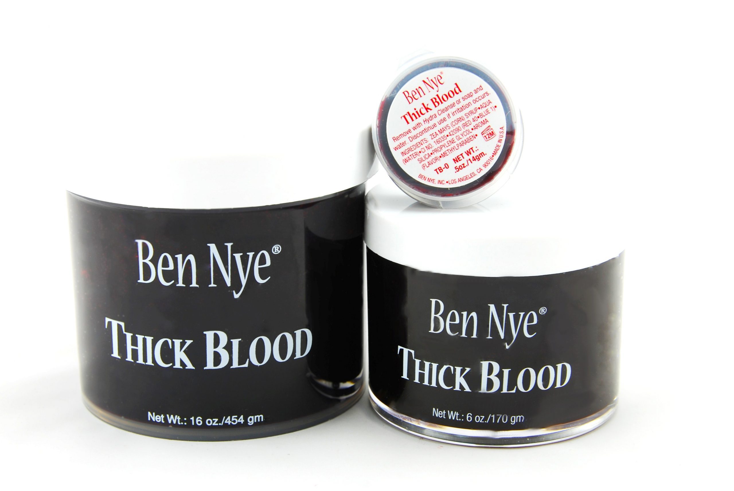 Ben Nye - HALLOWEEN TOP SELLER! Don't cry over spilled blood!🔴 We have  plenty of Stage Blood, Dark Blood, Thick Blood and Fresh Scab. The perfect  variety of blood effects for all