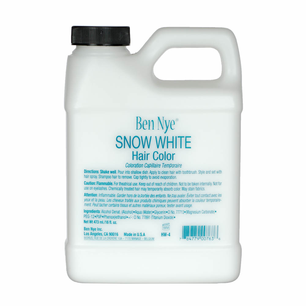 Ben Nye Snow White Hair Color 16oz / 473 ml