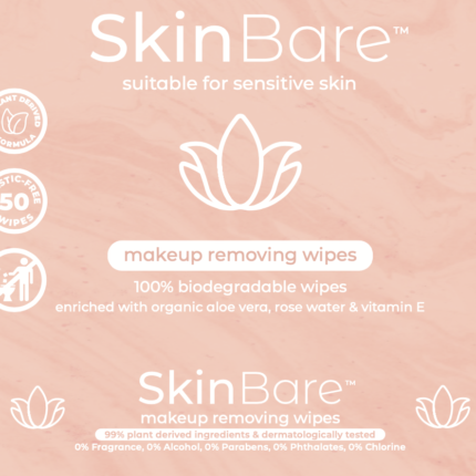 Skin Bare 100% Biodegradable Make-Up Wipes